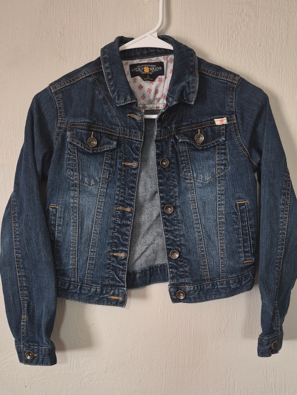 Girls Lucky Brand Jean Jacket Size Large